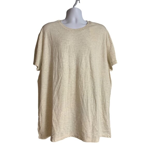 Goodfellow & Co Mens Beige Striped Crewneck T-Shirt Casual Short Sleeve Size XXL - Picture 6 of 10